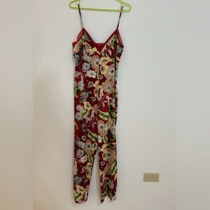 Flowered Long Jumpsuit